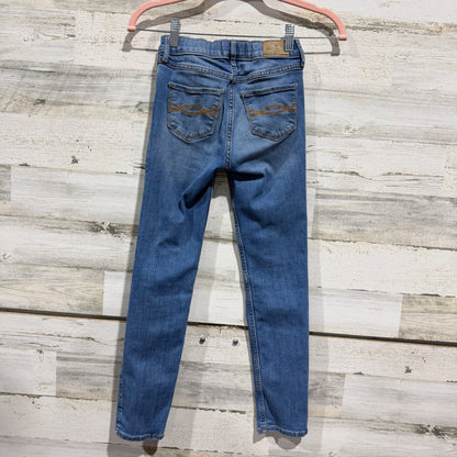 Abercrombie High-Rise Super Skinny Jeans Girls 9/10 Blue Cotton Blend Modern3