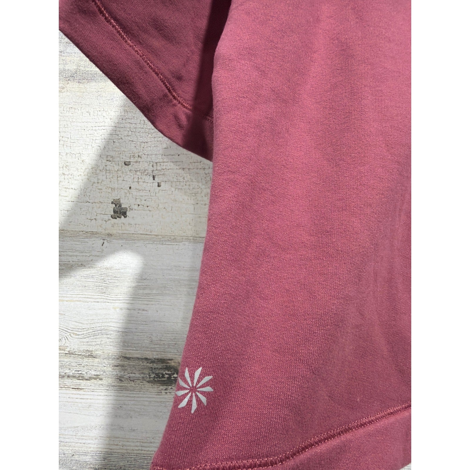 Athleta Girl Polo Sweatshirt Girls 12 Large Cropped Boxy French Terry Athleisure3