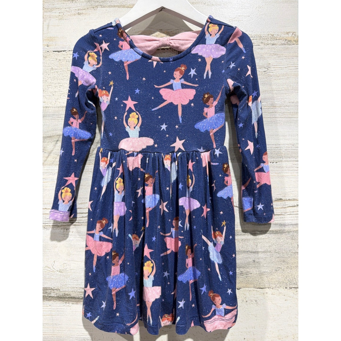 Little Sleepies Pajama Dress Bundle Girls 2T Pink Navy Ballerina Bamboo4