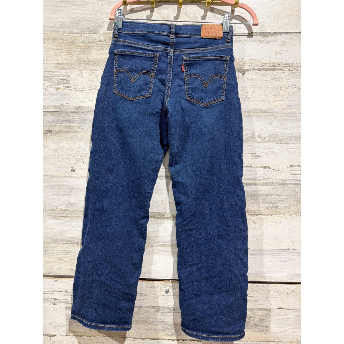 Levi's Wide Leg Jeans Girls 12 Blue Adjustable Waist Skater EUC2