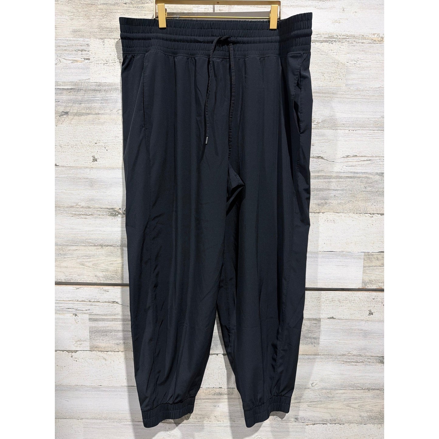 Abercrombie YPB Joggers Women XL Black High Rise Activewear EUC0