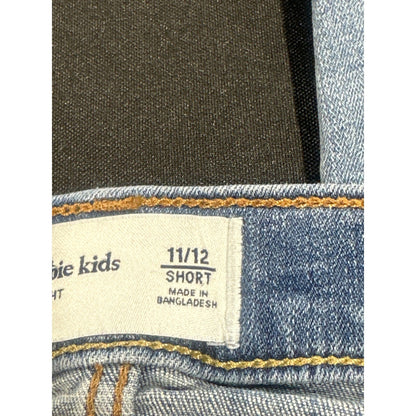 Abercrombie Straight Jeans Boys 11/12 Short Light Blue Denim EUC1