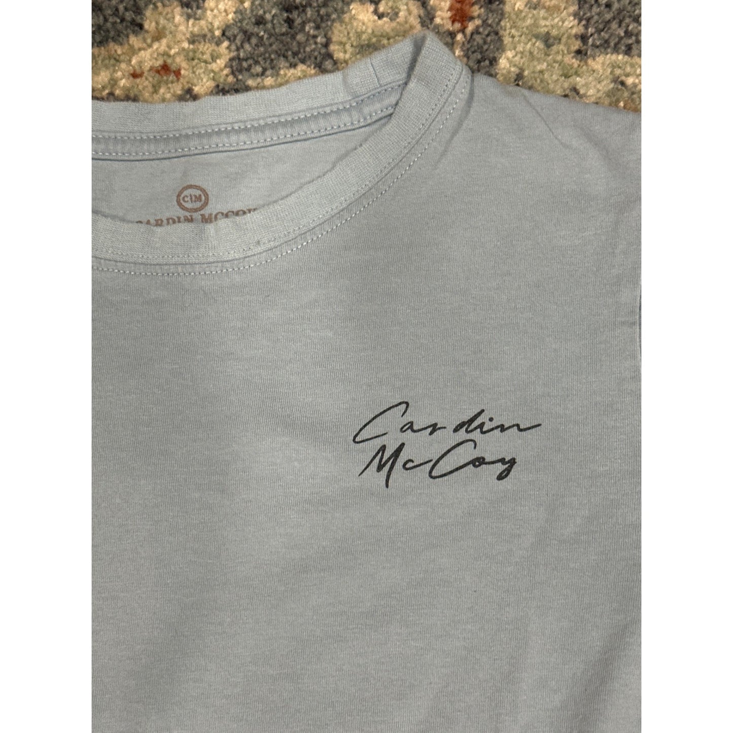 Cardin McCoy Graphic Tee Boys Small Blue Happy Easter Bunny2