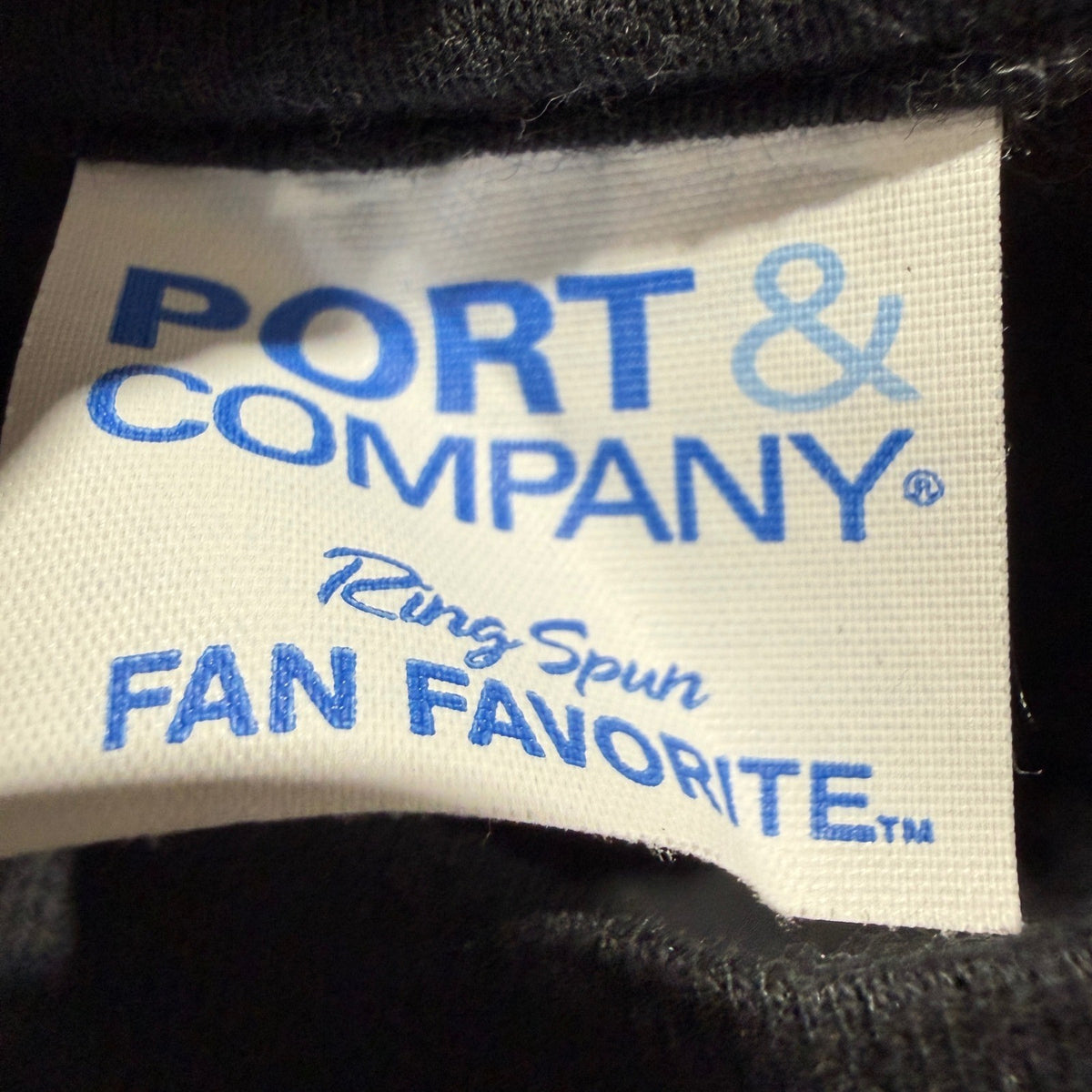 Port & Company Fan Favorite Baseball Drip T-Shirt Boys Size M Black Tee EUC1
