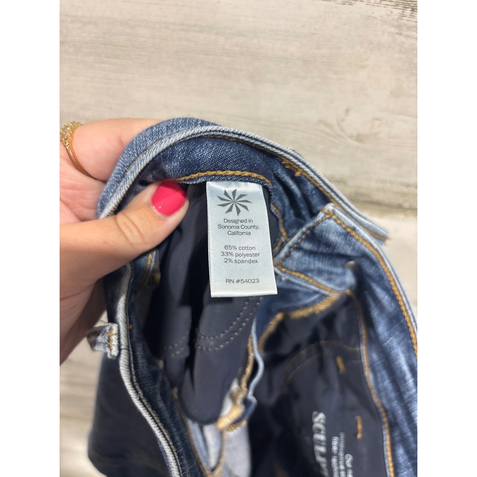 Athleta Straight Leg Scupltek Jeans Womens 8 Blue Stretch Denim Casual EUC3