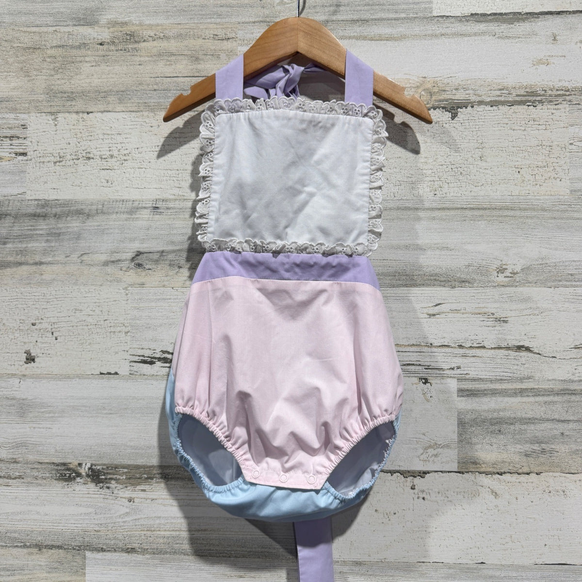 The Beaufort Bonnet Company Sun Suit Girls 3T Pastel Colorblock Cotton Preppy0
