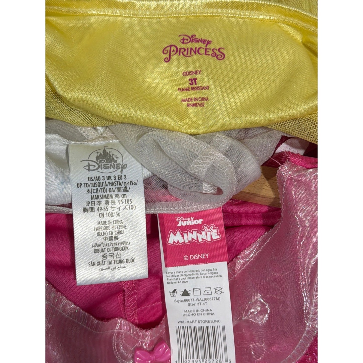 Disney Princess Dress Up Bundle Girls 3T Elsa Belle Minnie Disneycore7
