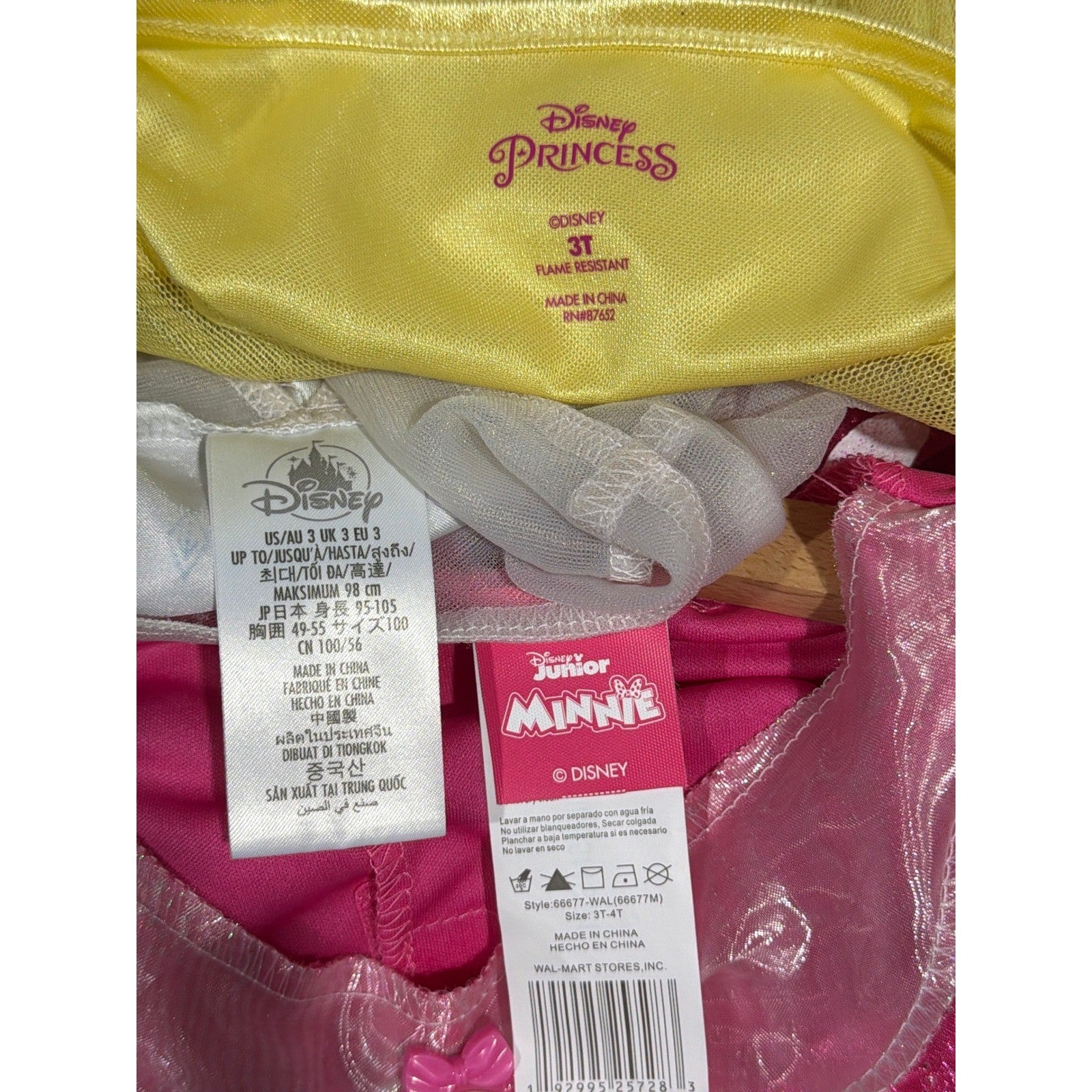 Disney Princess Dress Up Bundle Girls 3T Elsa Belle Minnie Disneycore7