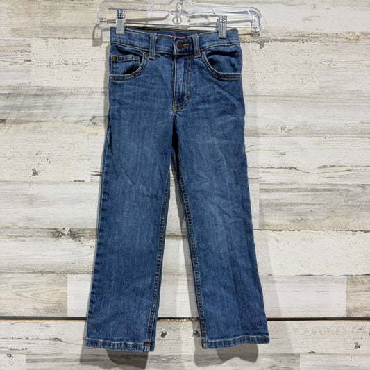 Wrangler Classic Boot Jeans Boys 6 Slim Blue Denim Cotton Stretch Modern EUC0