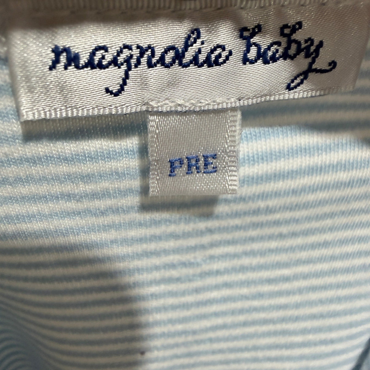 Magnolia Baby Striped Footie Pajamas Boys Pre Blue Pima Cotton Classic Flawed*3