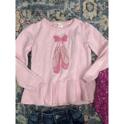 Lands End Gymboree Girls 6/6x Pink Purple Blue Floral Denim 3pc Bundle2