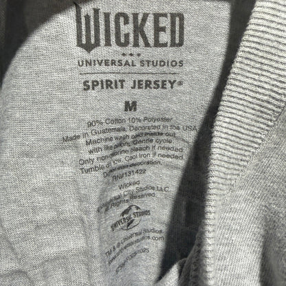 Spirit Jersey Wicked Universal Studios Shirt Womens M Grey Black Ombre Broadway6