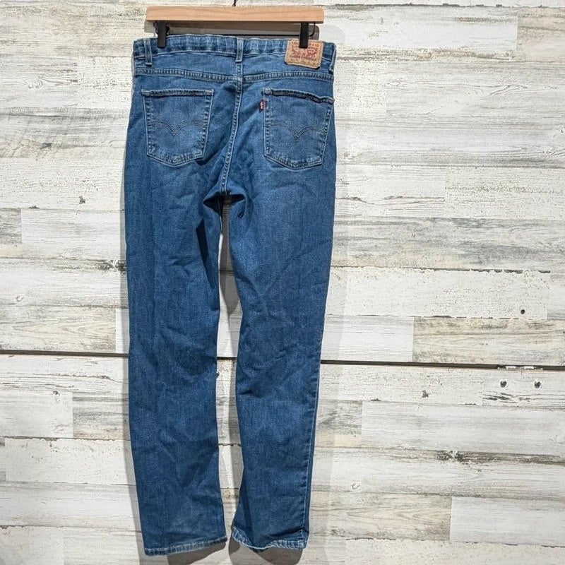 Levi's 511 Slim Jeans Boys 20 Reg 30x32 Blue Adjustable Waist Denim *Flawed3