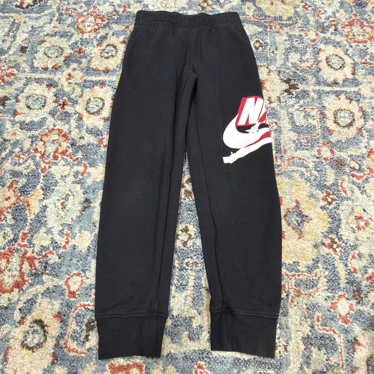 Nike Jordan Joggers Boys Small 8-10 Black Nike Air Jumpman Fleece GUC0