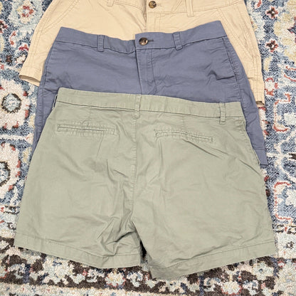 Old Navy Chino Shorts Women Size 8 Multi Color Bundle Preppy Casual3