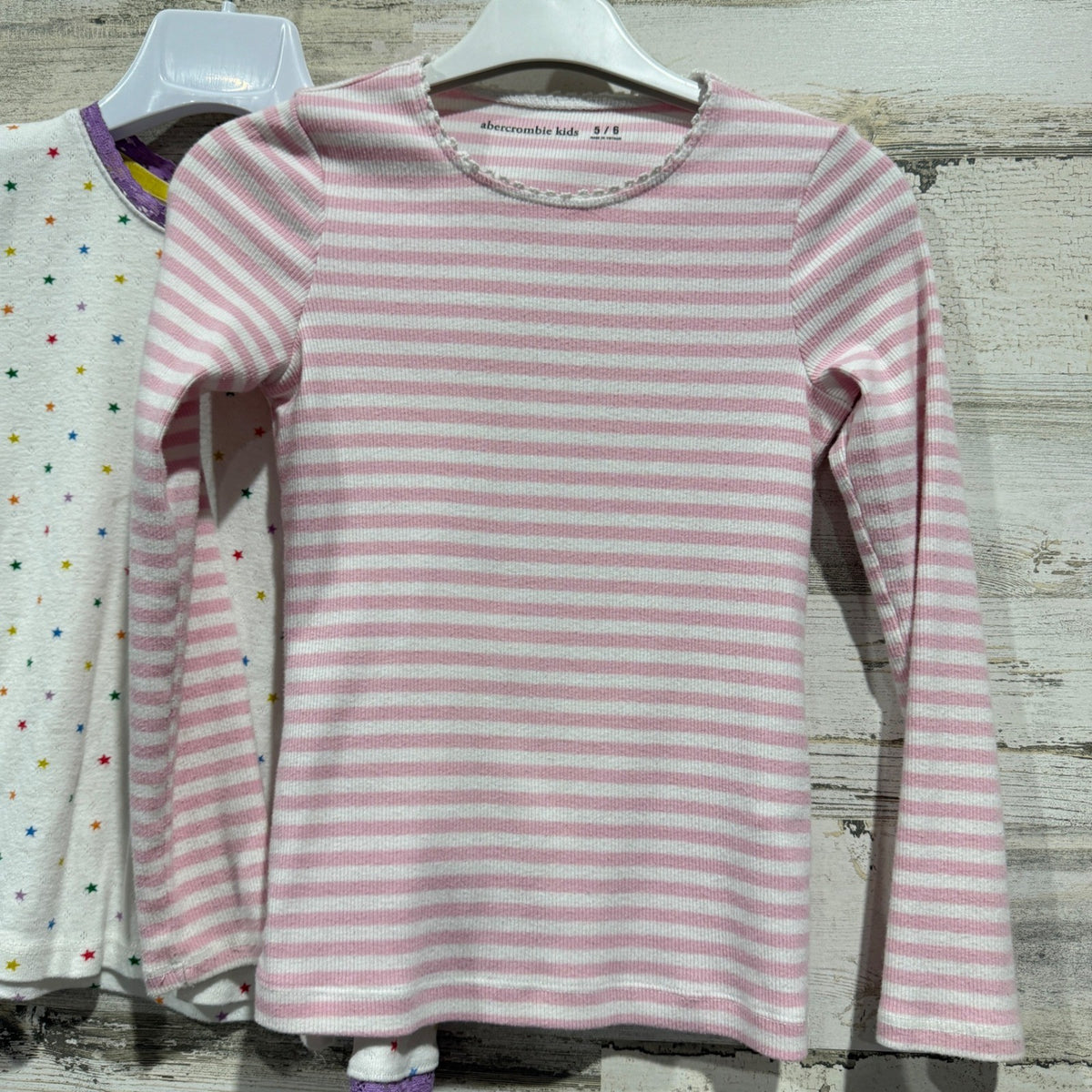 Hanna Andersson Abercrombie Mini Boden Tops Bundle Girls 5/6 Star Stripe Flawed*3
