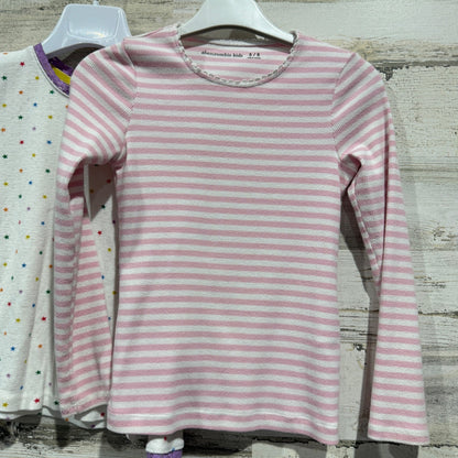 Hanna Andersson Abercrombie Mini Boden Tops Bundle Girls 5/6 Star Stripe Flawed*3