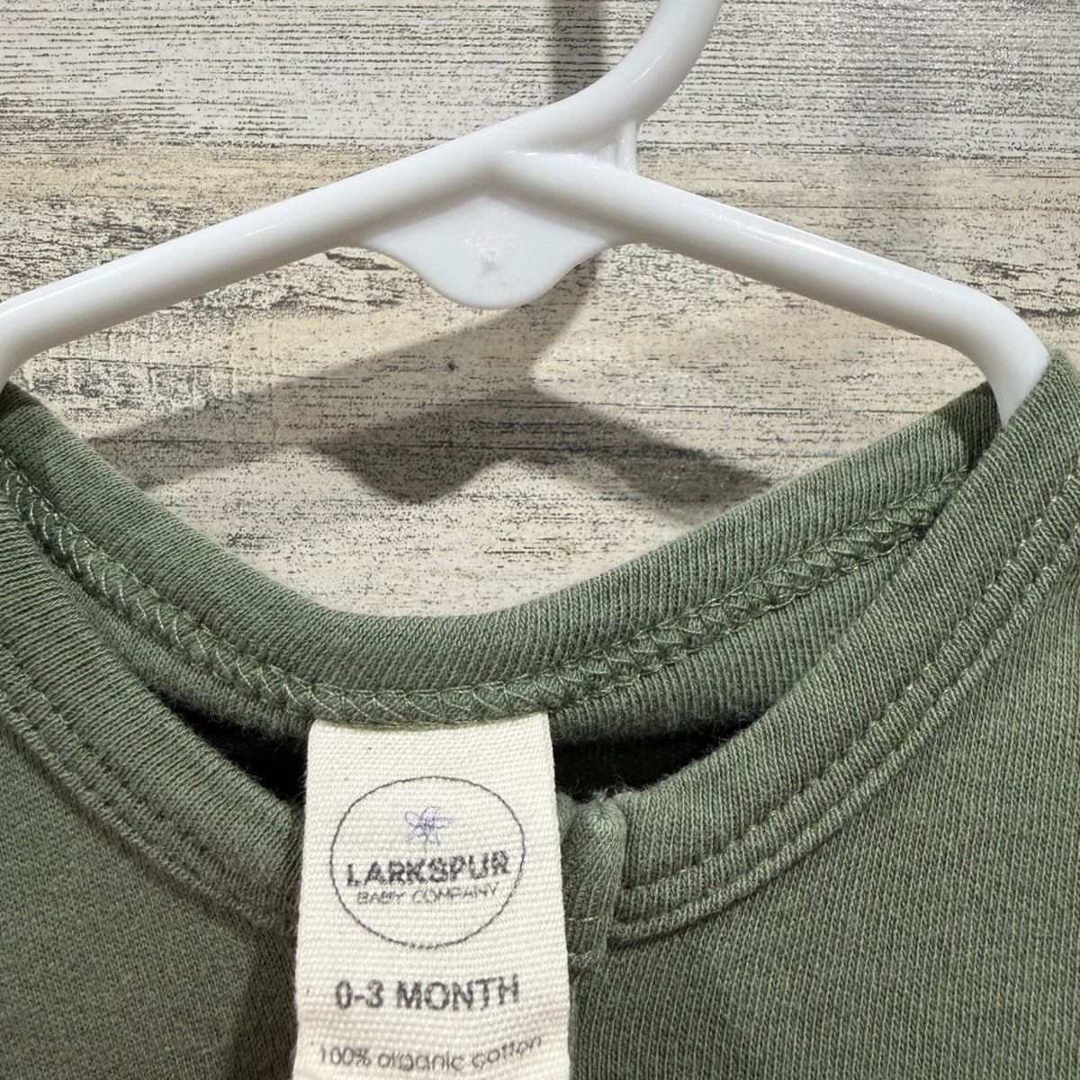 Little Planet 7 For All Mankind Baby Bundle 0-3M Green Gray Cotton Denim EUC8