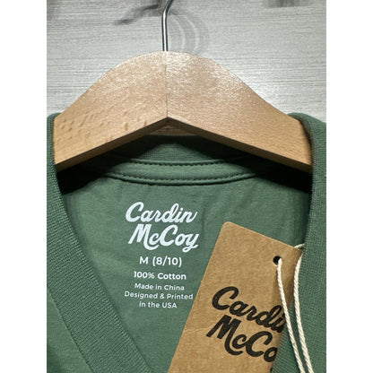 Cardin McCoy T-Shirt Boys 8/10 Green Hunting Santa Camo Duck Pocket Tee NWT3
