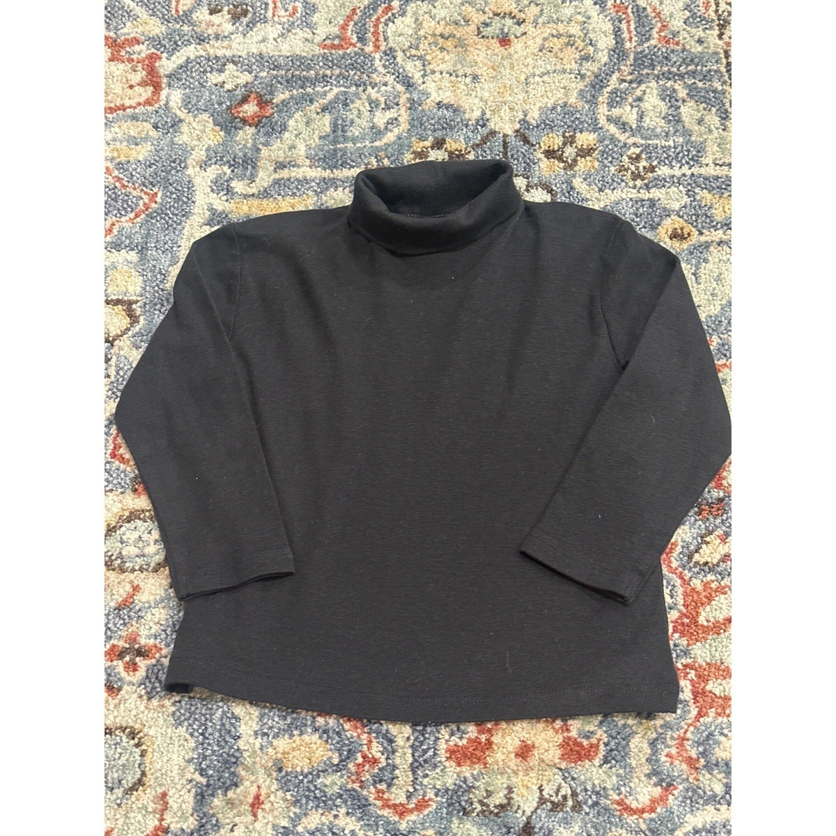 Zara Turtleneck Kids Size 2-3 Years Black Long Sleeve Basic EUC0