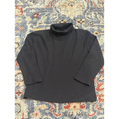 Zara Turtleneck Kids Size 2-3 Years Black Long Sleeve Basic EUC0