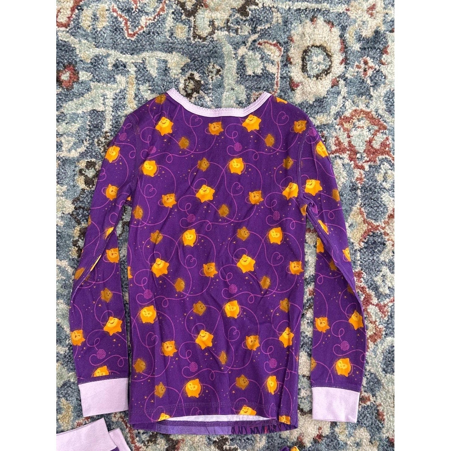 Disney Wish Pajama Set Girls 6 Purple Asha Star Shine On EUC2