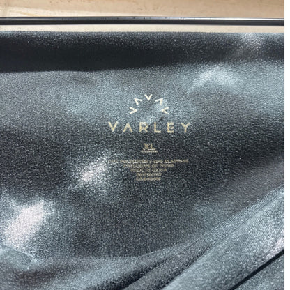 Varley Tie Dye Leggings Women XL Black Gray Shibori Grid Athleisure EUC2