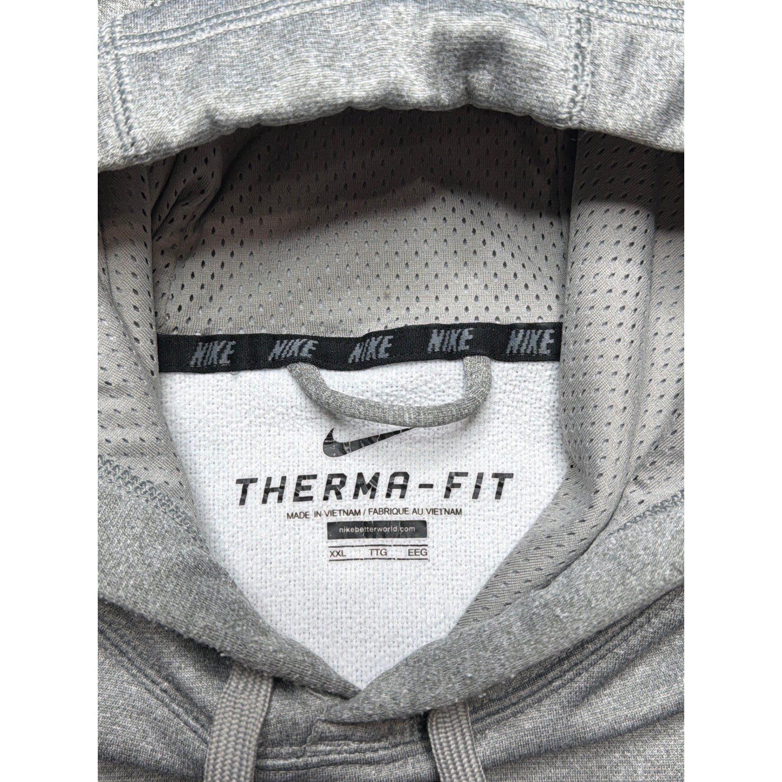 Nike Therma-FIT Hoodie Mens XXL Grey Pullover Performance Sweatshirt3