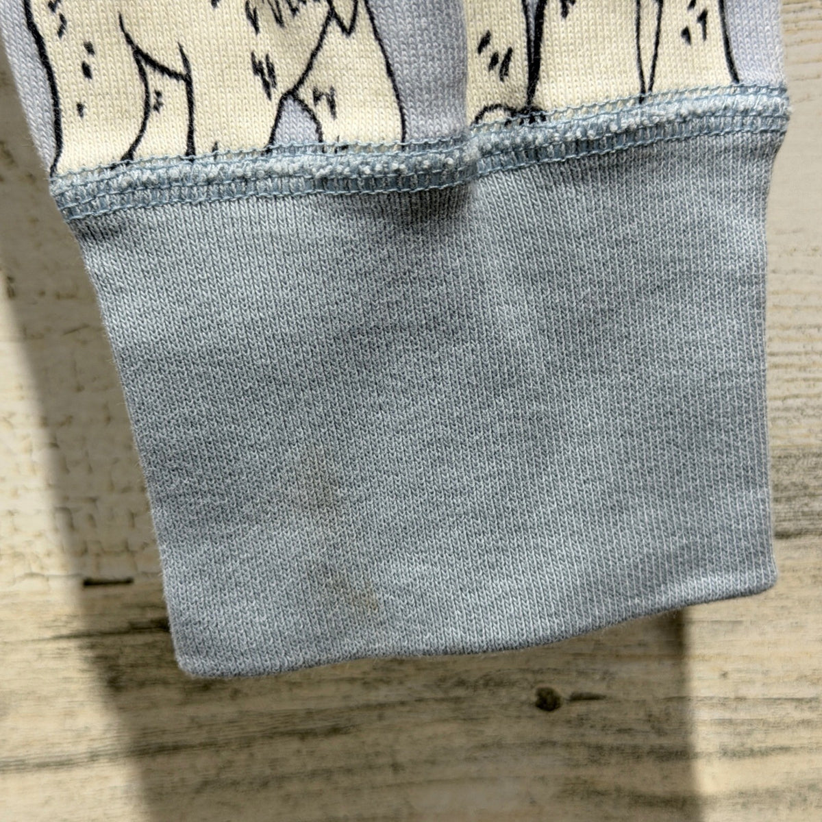 Hanna Andersson Polar Bear Pajama Pants Women Small Blue Cotton Winter Flawed*6