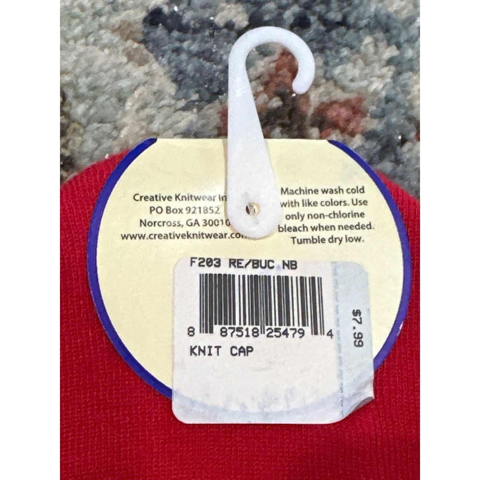 Buc-ee's Beanie Newborn Red Creative Knitwear Logo Patch NWT2