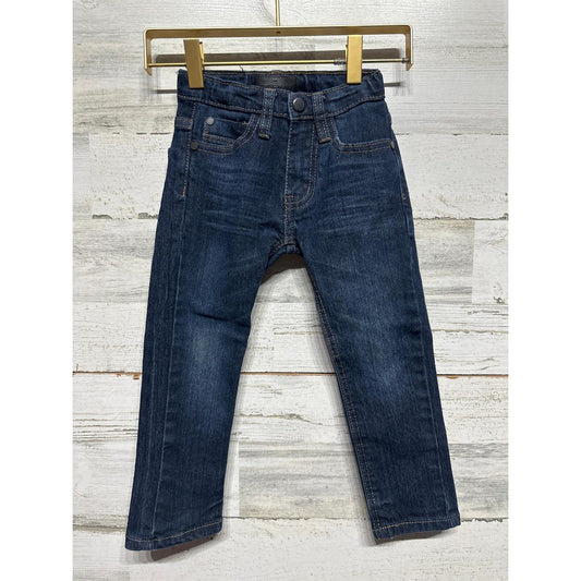 Steve's Jeans Denim Pants Boys 2T Dark Wash Adjustable Waist Classic0