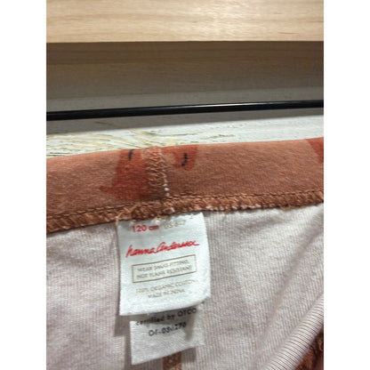 Hanna Andersson Pajamas 6-7 120cm Brown Dachshund Dog Organic Cotton *Flawed6