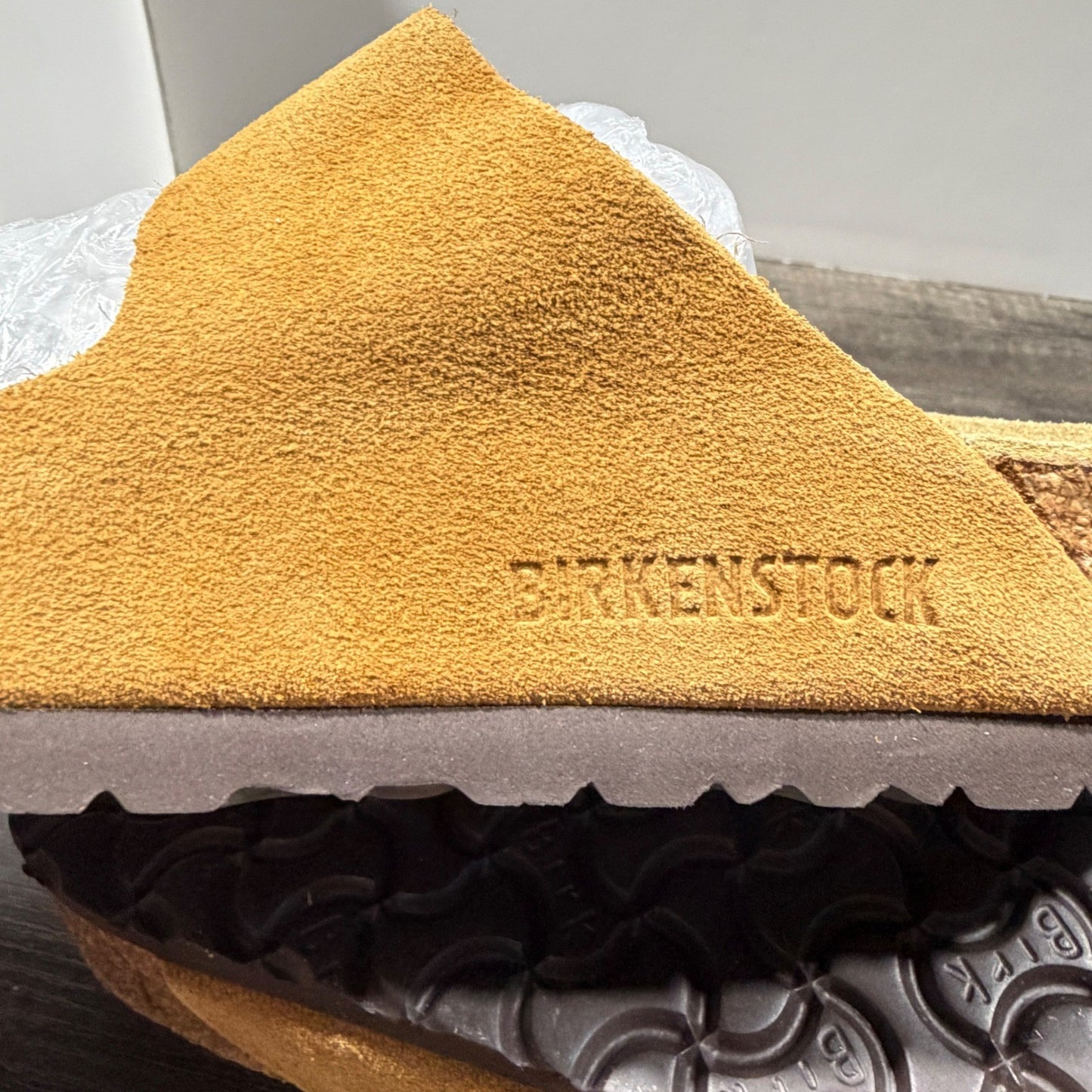 Birkenstock Arizona Sandals Women 39 Mink Suede Soft Footbed NWT8