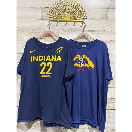 Indiana Fever T-Shirt Women XL Caitlin Clark 22 Explorer Fan Gear Nike Port & Co0