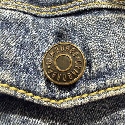 Gymboree Denim Jacket Girls Size 5-6 Blue Stretch Trucker Classic EUC3
