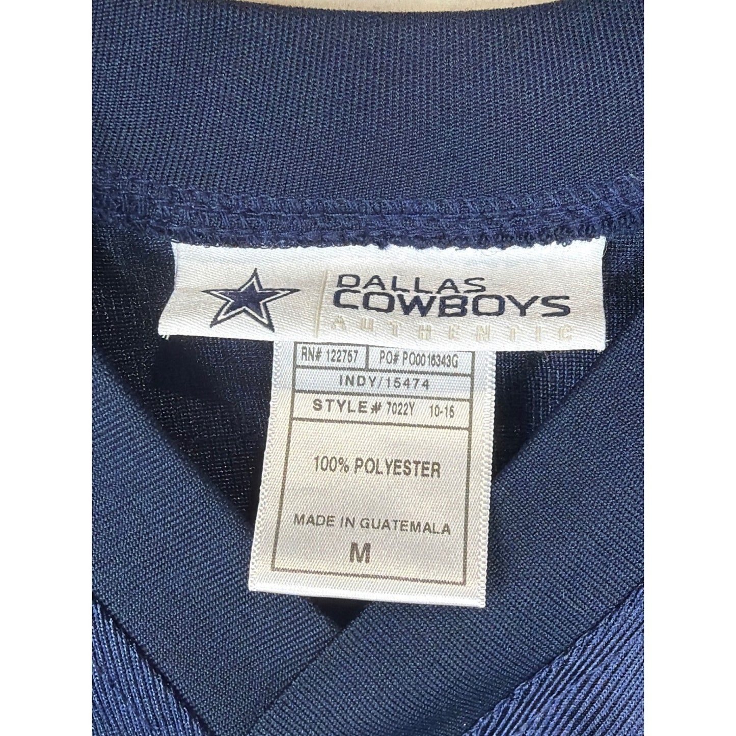 Dallas Cowboys Jersey Boys Medium Navy Blue Ezekiel Elliott 21 NFL EUC2
