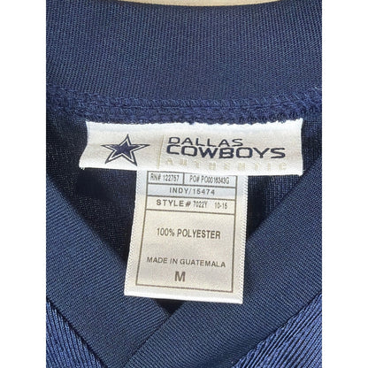 Dallas Cowboys Jersey Boys Medium Navy Blue Ezekiel Elliott 21 NFL EUC2
