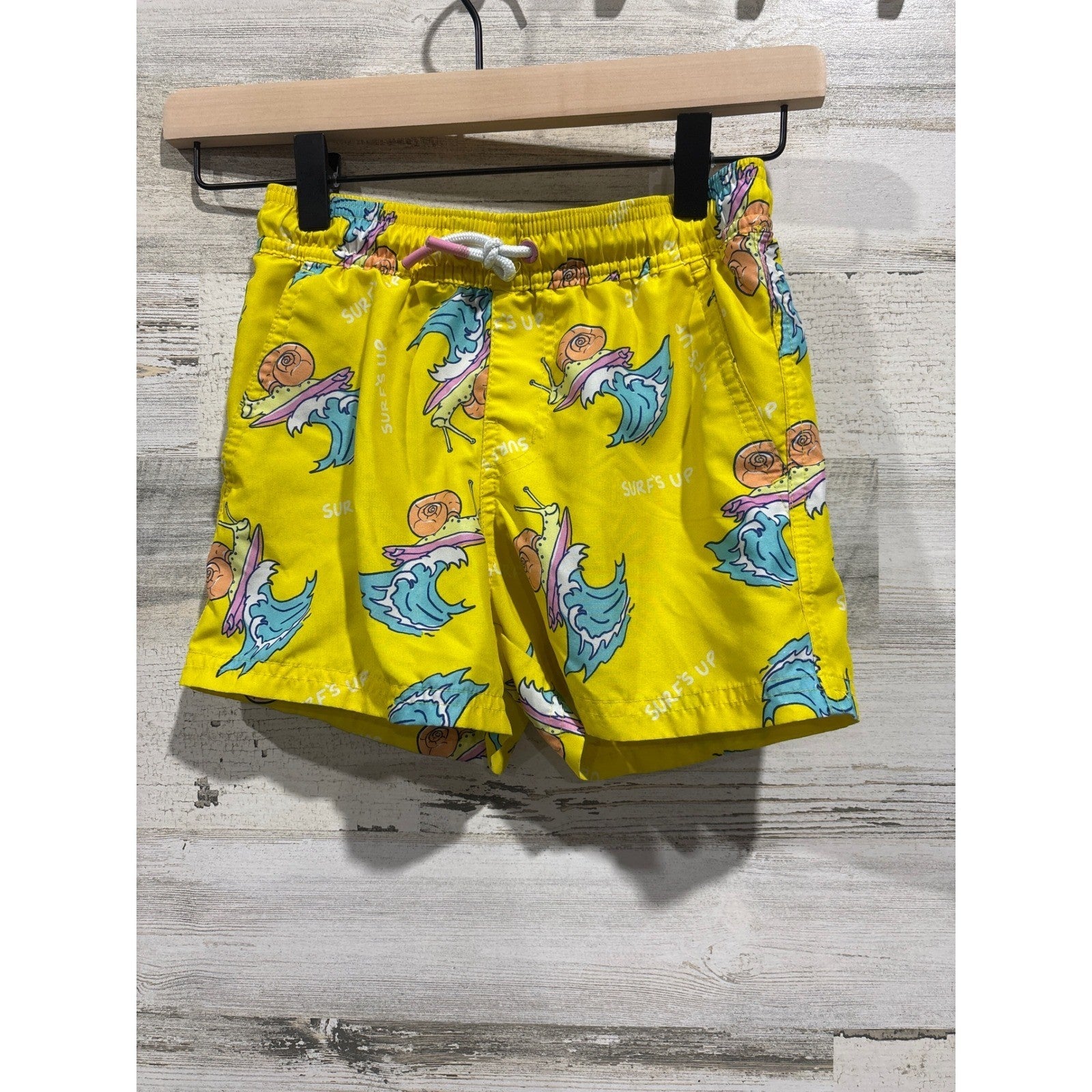 Cat & Jack Swim Trunks Boys Small 6/7 3-Pack Bundle Surfer Tie Dye1
