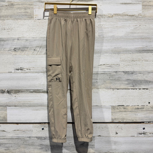 Under Armour Cargo Jogger Pants Boys Size 7 Khaki EUC0