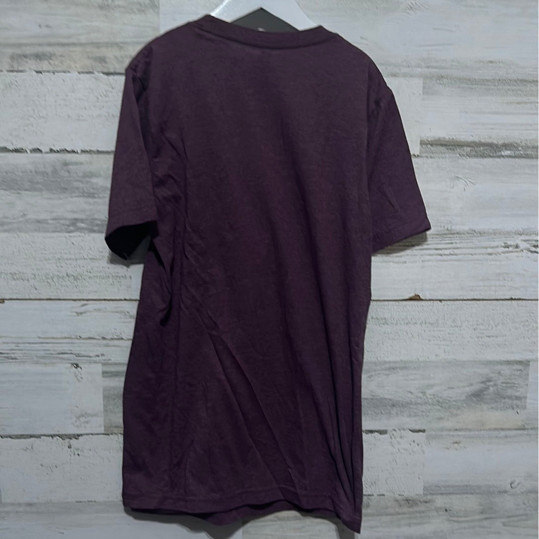 Bella Canvas Graphic Tee Women Small Plum Hope of the World Christmas Tree EUC1