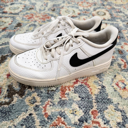 Nike Air Force Youth 3Y White Black Low Top Sneakers GUC*2