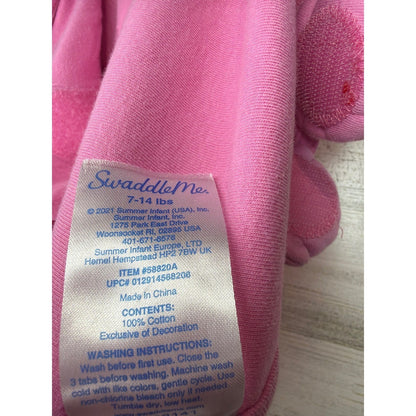 SwaddleMe Adjustable Swaddle Sack Girls S/M Pink4