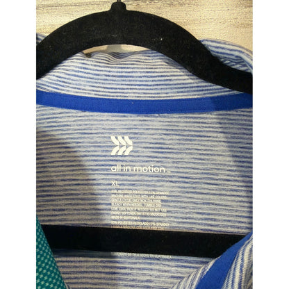 Members Mark Walter Hagen All In Motion Polo Bundle Mens XL Blue Green Golf EUC5