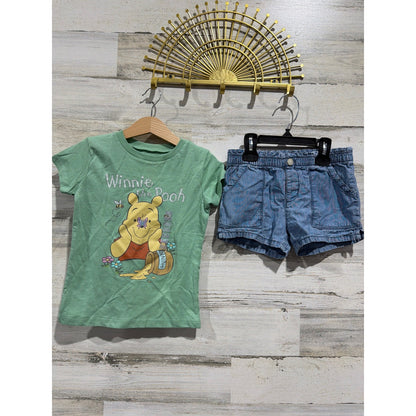 Disney Cat & Jack OshKosh Girls 4T 5pc Bundle Summer Floral EUC NWT4