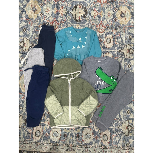 Old Navy Cat & Jack Clothing Bundle Boys 3T Multi Animal Sherpa Hoodie0