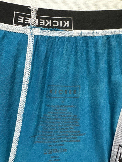 KICKEE Boxer Shorts Mens M Blue Star Print Bamboo Viscose Stretch NEW2