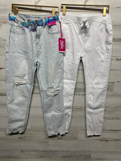 Justice Arizona Kidpik Bundle Girls 16 Pink White Distressed Mom Core1