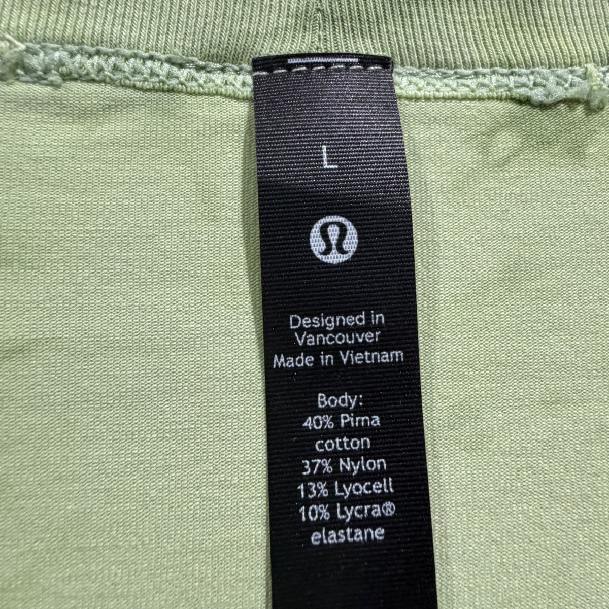 Lululemon 5 Year Basic Tee T-Shirt Men Large Green Tie Dye Pima Cotton Sport1