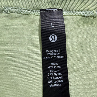 Lululemon 5 Year Basic Tee T-Shirt Men Large Green Tie Dye Pima Cotton Sport1