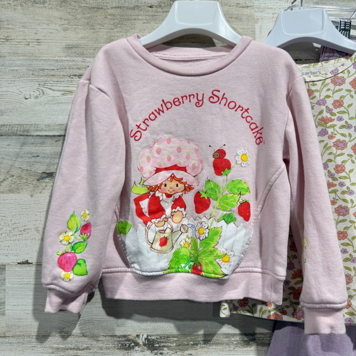Strawberry Shortcake Carter's Cat & Jack Bundle Lot Girls 4T Pink Floral Retro1